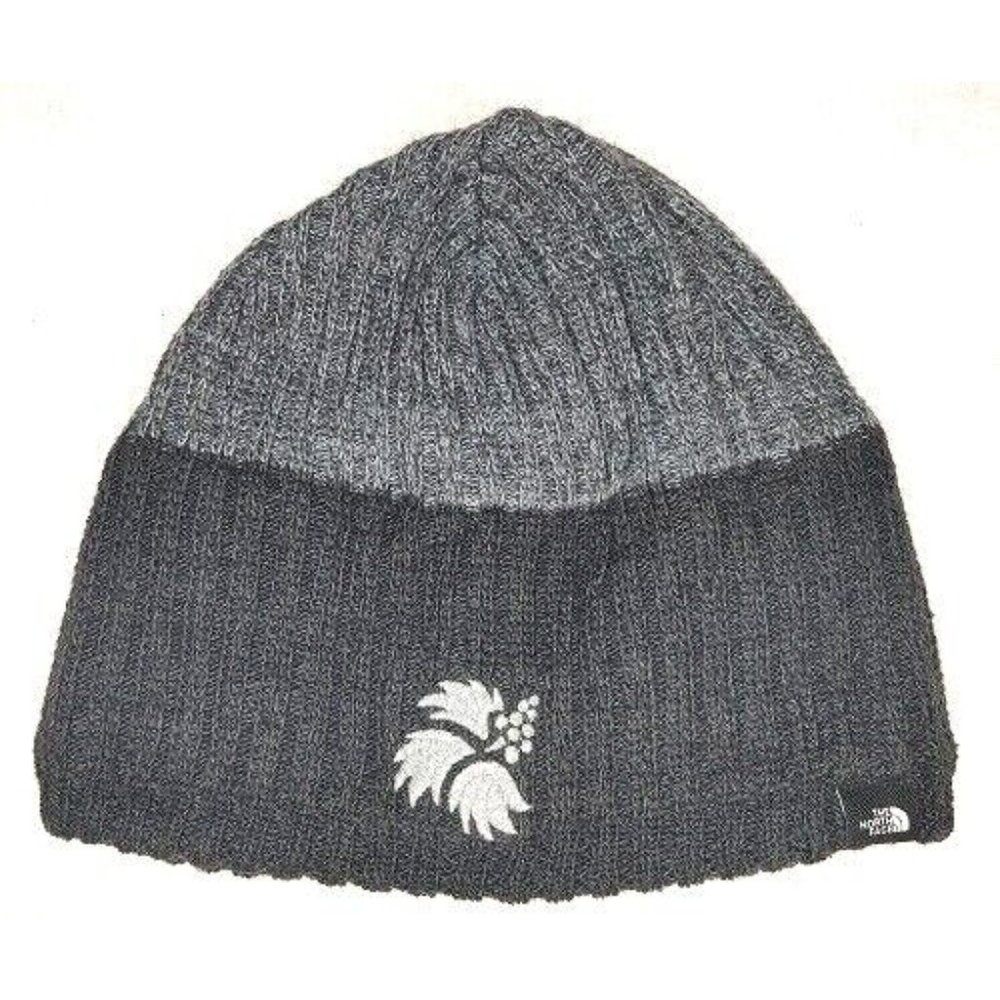 The North Face Hat Beanie Adult Unisex Winter Logo Black/Gray One Size